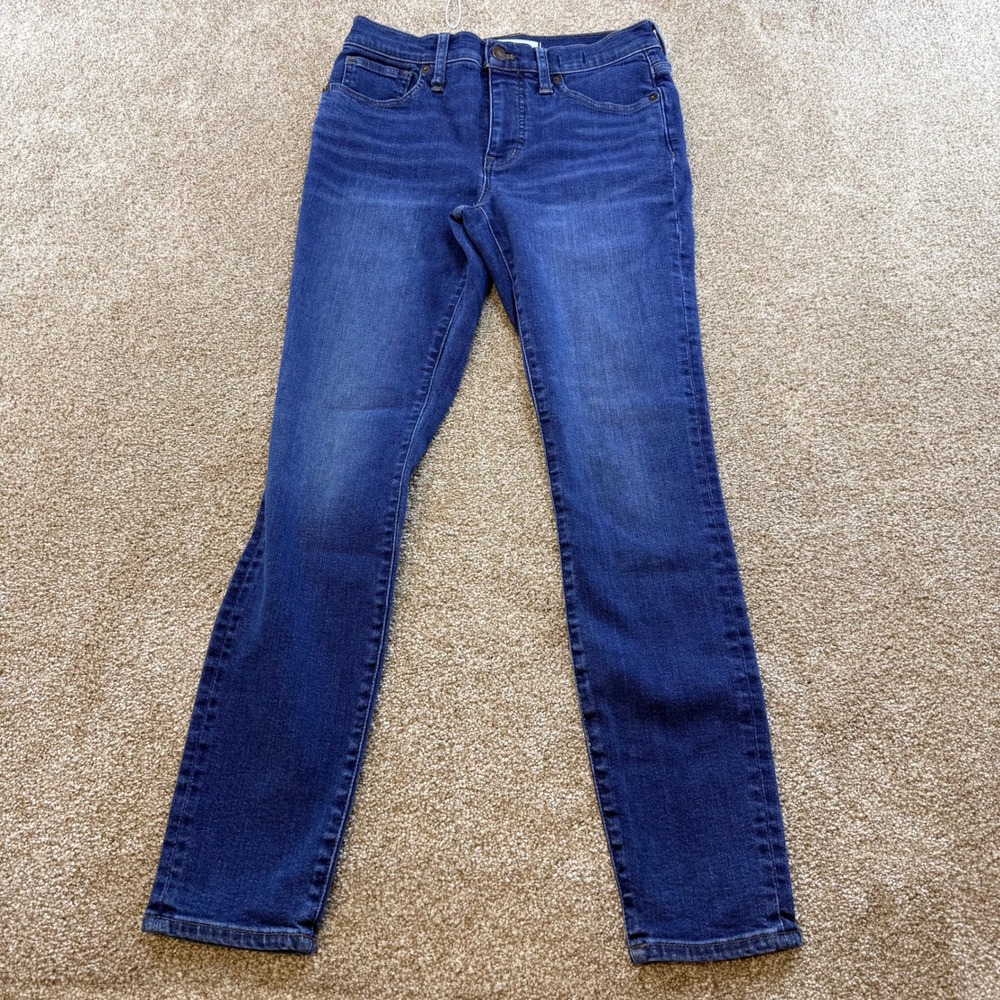 Madewell Womens 9 Inch‎ Mid-Rise Skinny Jeans Blue 27